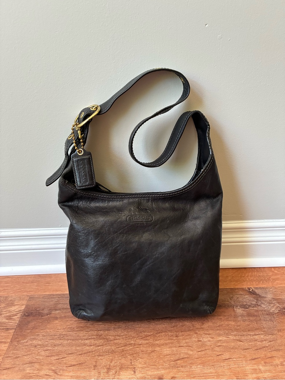 Coach Bleecker Sophie Leather Hobo Bag, Tattersall, Y2K, 12406